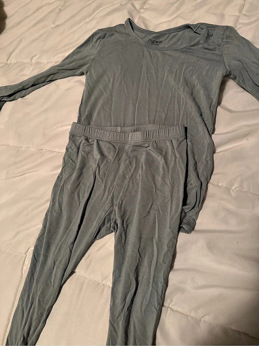 Kyte BABY Long Sleeve Pajama Set Gray One-Piece